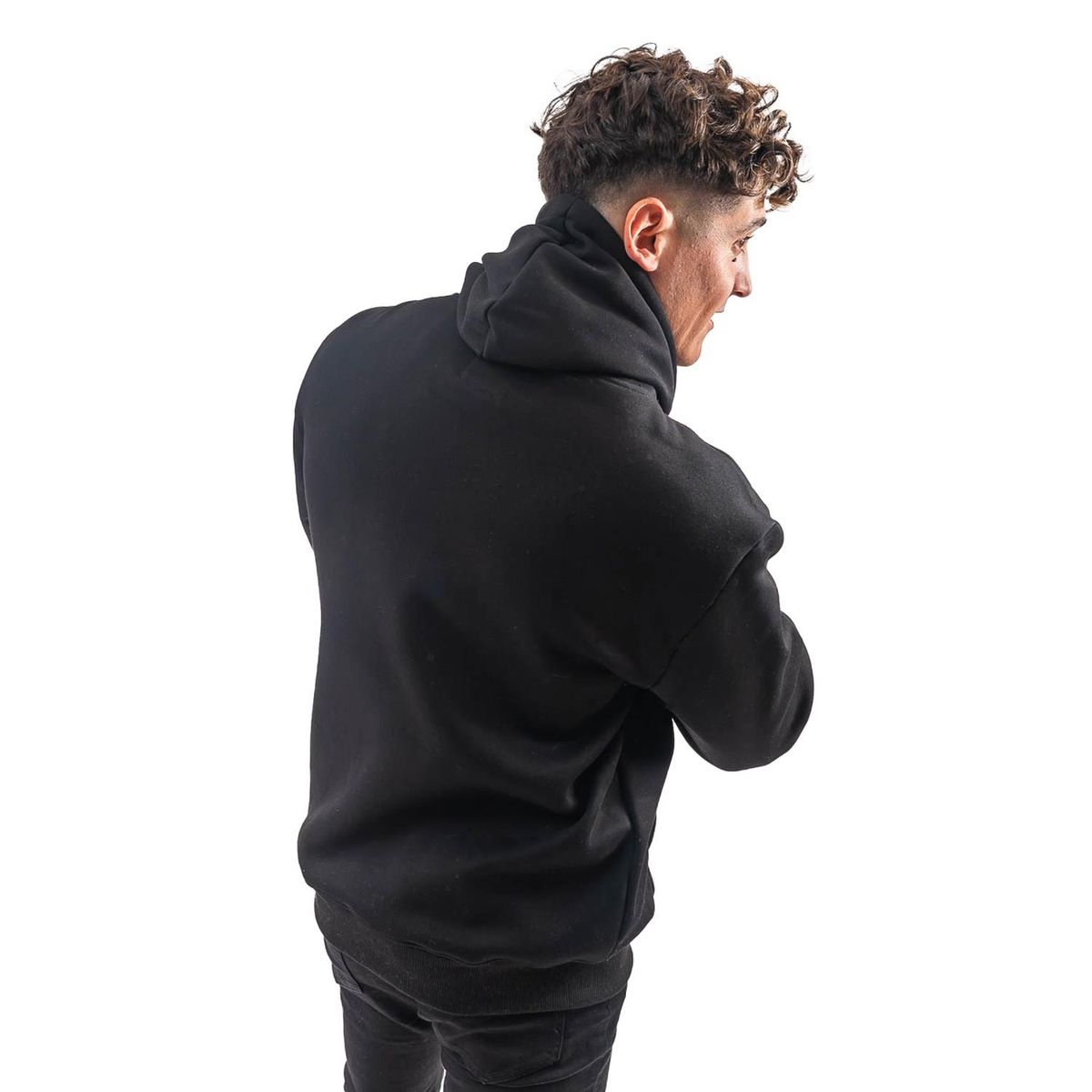 PARROT - Polerón de hombre con gorro diseño liso y corte oversize