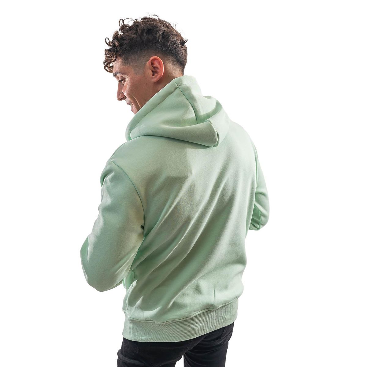 PARROT - Polerón de hombre con gorro diseño liso y corte oversize