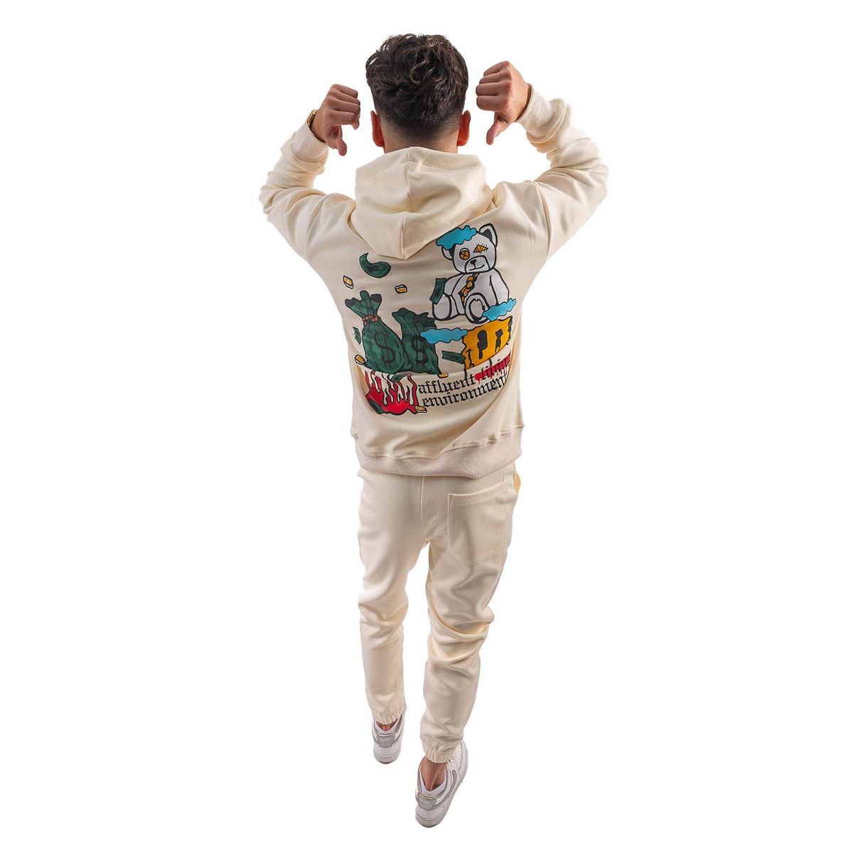 PARROT - Set de buzo para hombre incluye polerón con gorro y jogger