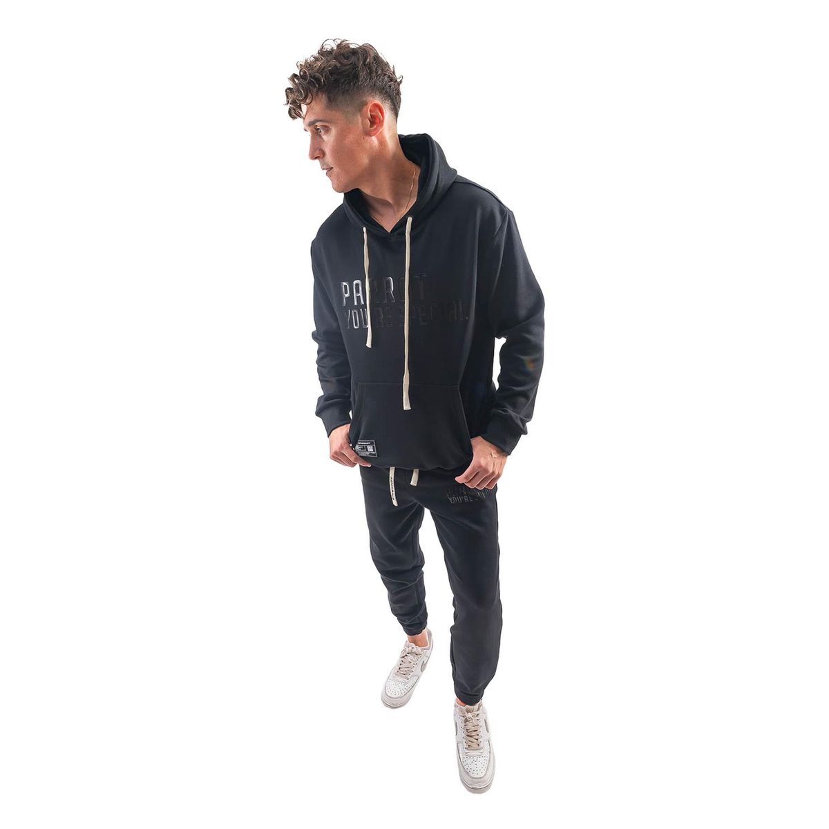 PARROT - Set de buzo para hombre compuesto por polerón con gorro y jogger