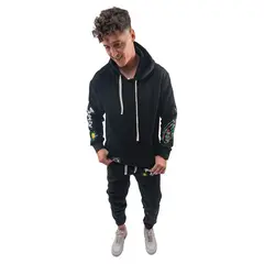 PARROT - Set de buzo para hombre compuesto por polerón con gorro y jogger