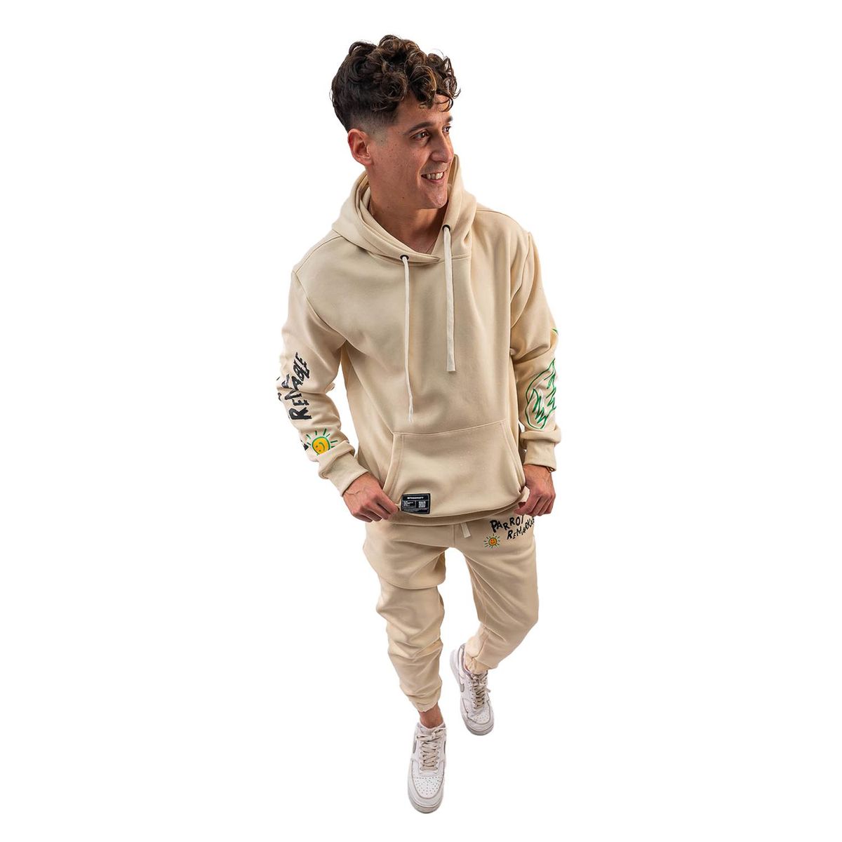 PARROT - Set de buzo para hombre compuesto por polerón con gorro y jogger