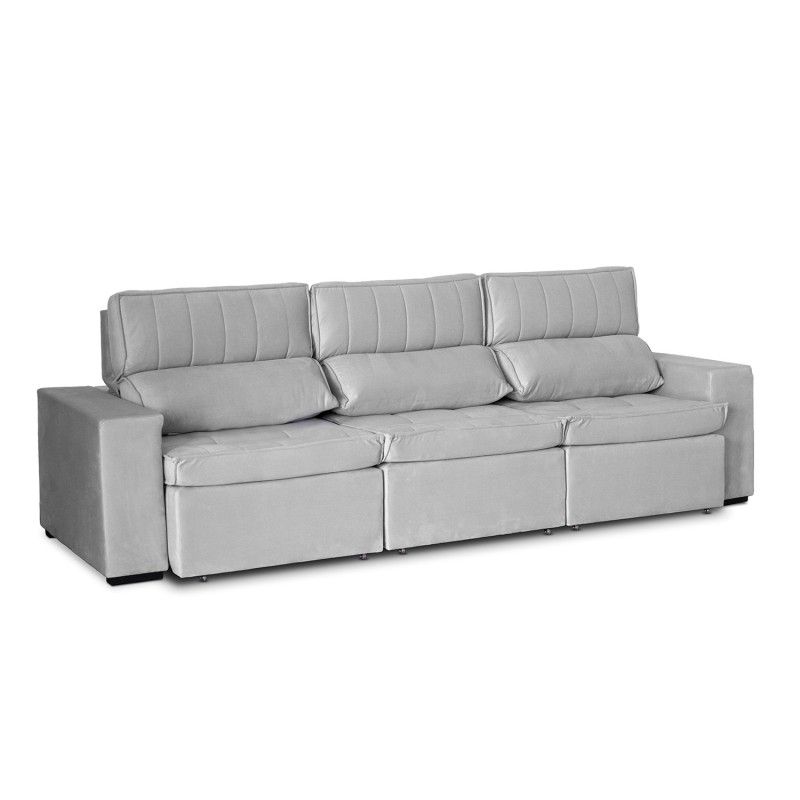 RE DECORA - Sofá 3 Cuerpos Toquio 254 cm Gris