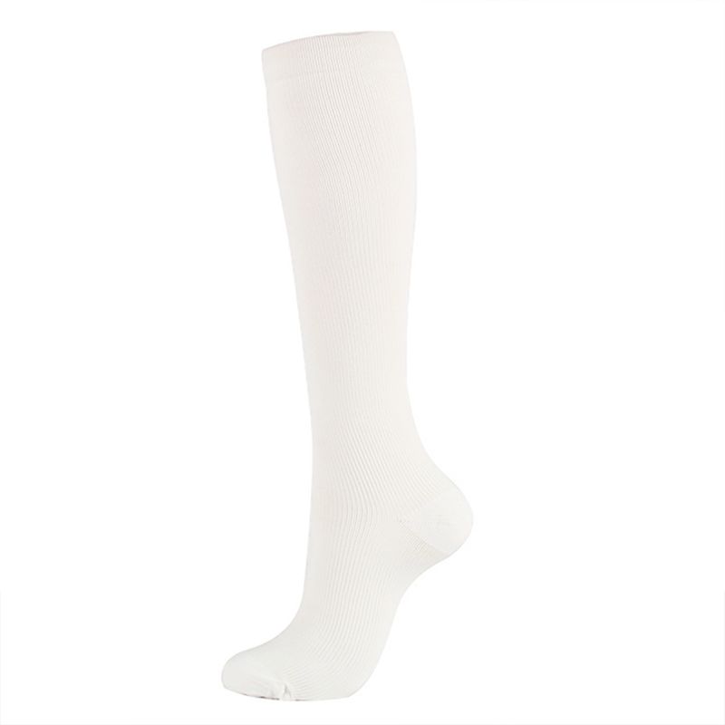GENERICO - Calcetines Medias Compresión Anti-varices Pack 3 Blancas S/M.-
