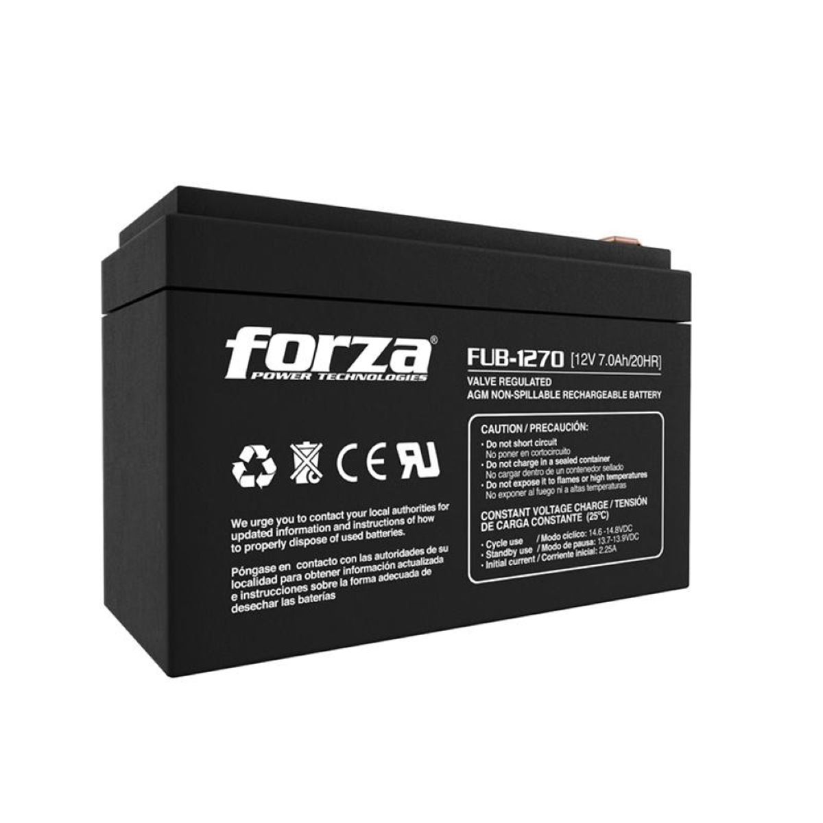 FORZA - Batería Forza para UPS Recargable 12V7Ah AGM