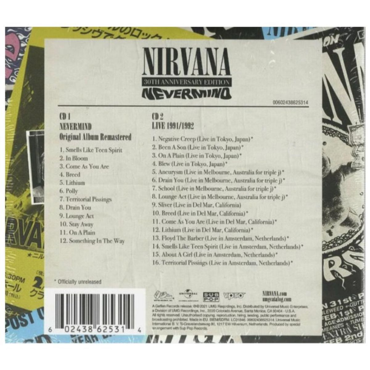 HITWAY MUSIC - NIRVANA - NEVERMIND 2021 REMASTER 2CD - CD