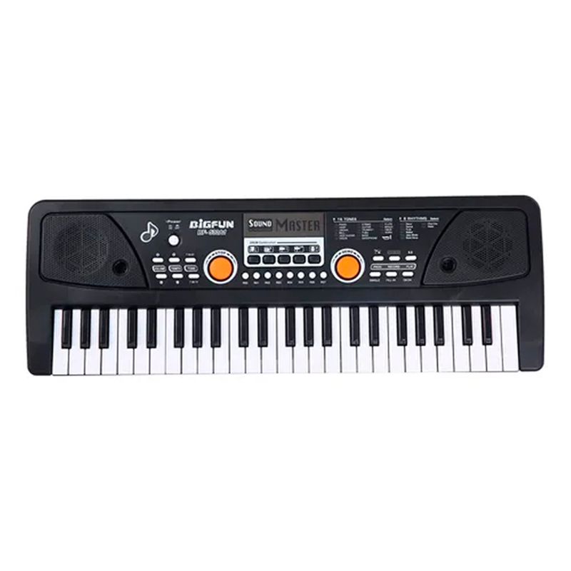 ESHOPANGIE - Piano Teclado Musical Eléctrico De 49 Teclas + Micrófono