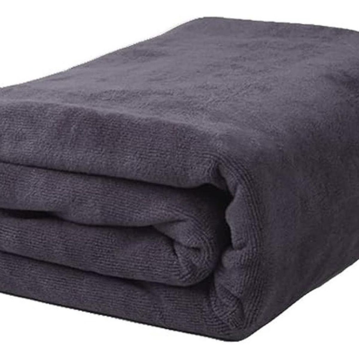 AZ AURAZEUS - Toallon Grande De Baño Negro 100 X 140 Microfibra Playa De Mano Az