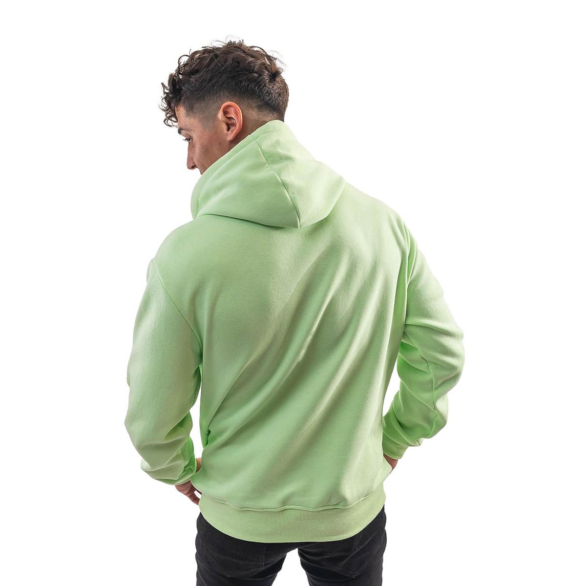 PARROT - Polerón de hombre con gorro diseño liso y corte oversize