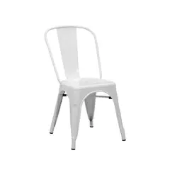 GENERICO - Silla tolix metálico para comedor - Blanco
