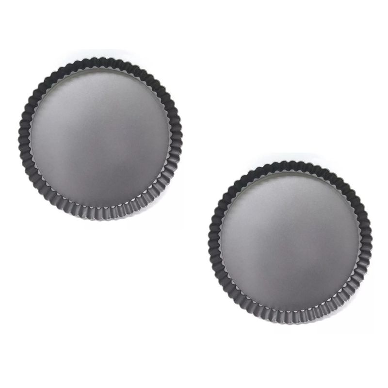 GENERICO - X2 Molde Tartera Base Desmontable Antiadherentes Pastelería