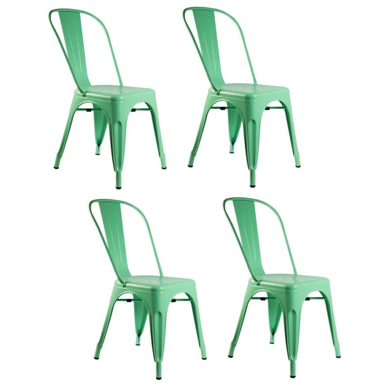 HABITA2 CHILE - Pack de 4 Silla tolix metálica para comedor - Menta