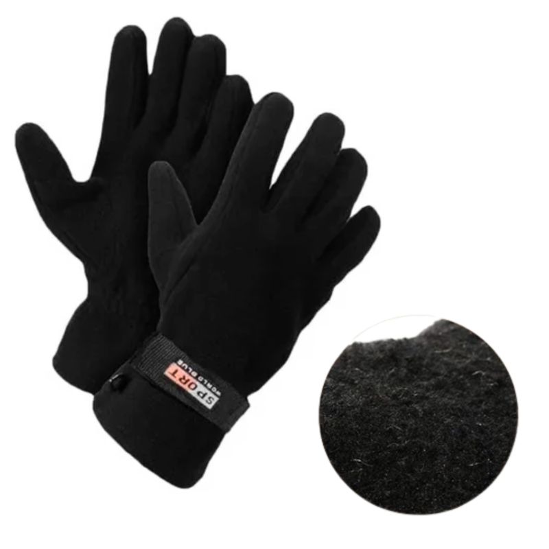 EKOL TACTICA MILITAR - Guantes Forro Polar Ajustable Sport World Blue Estilo Polar