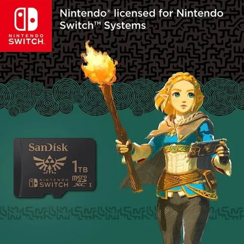 SANDISK - Microsd 1tb Nintendo Switch Original Zelda Edit Snipercl
