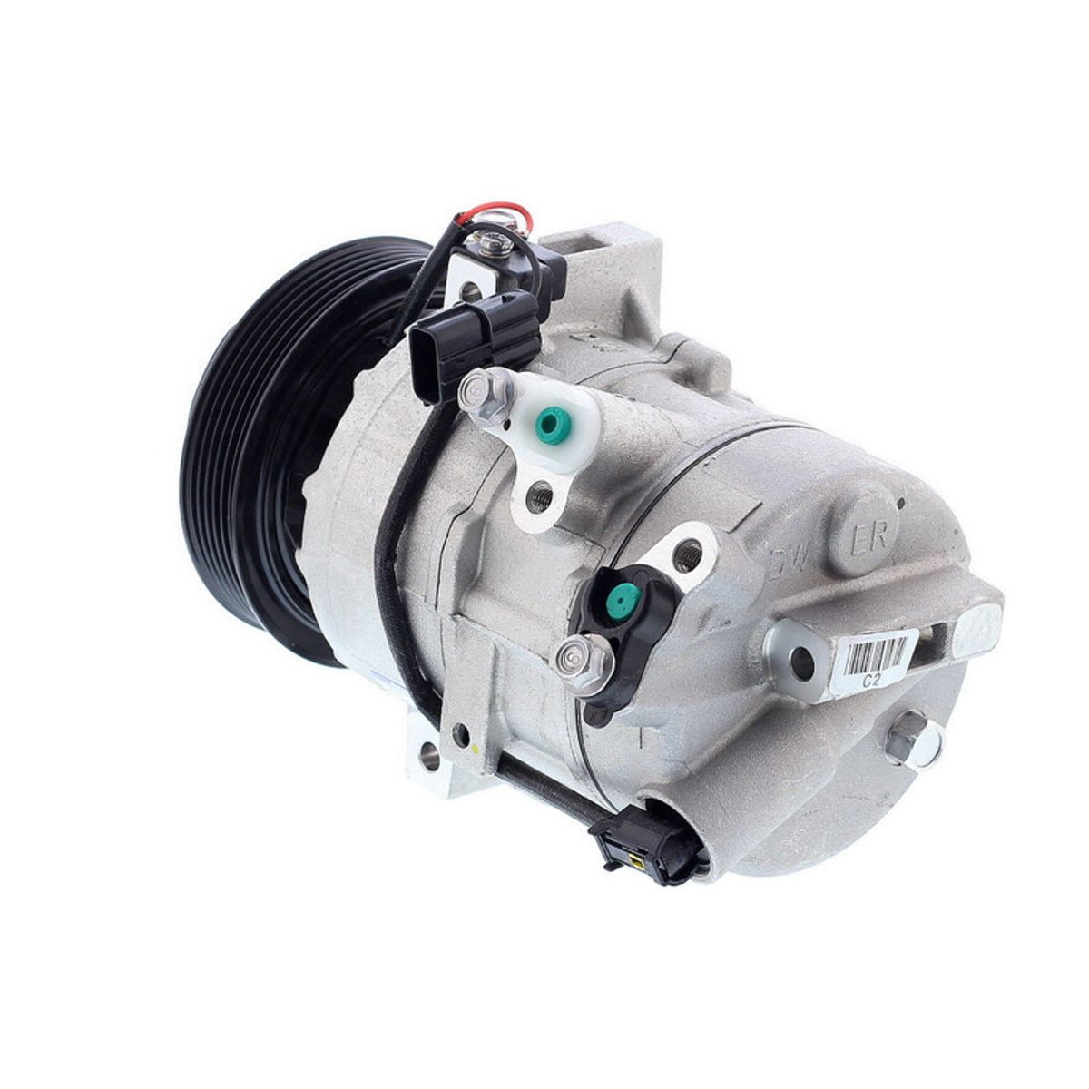 GENERICO - Compresor de AC DVE16 6PK 12V 115MM MDIRECTO 3 PERNOS KIA