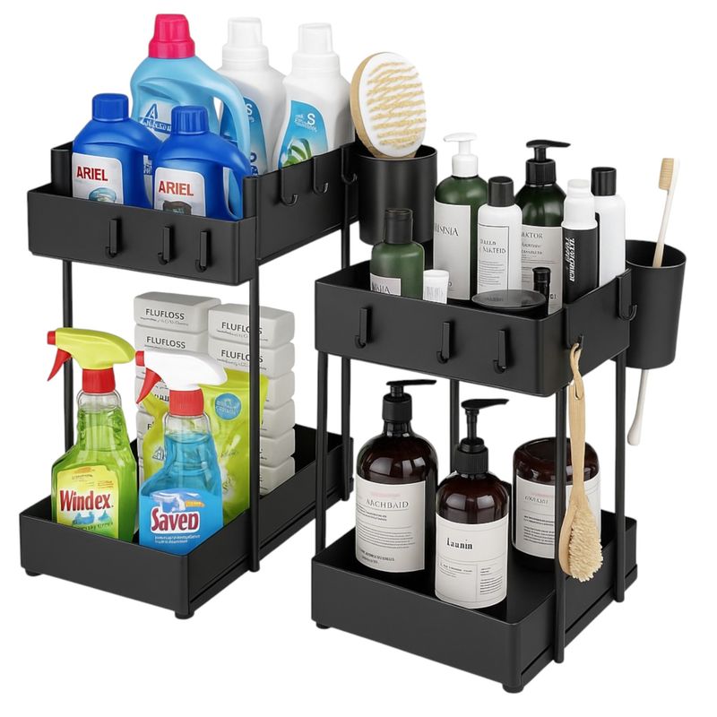 GENERICO - Organizador Multifuncional Baño Cocina 2 Niveles