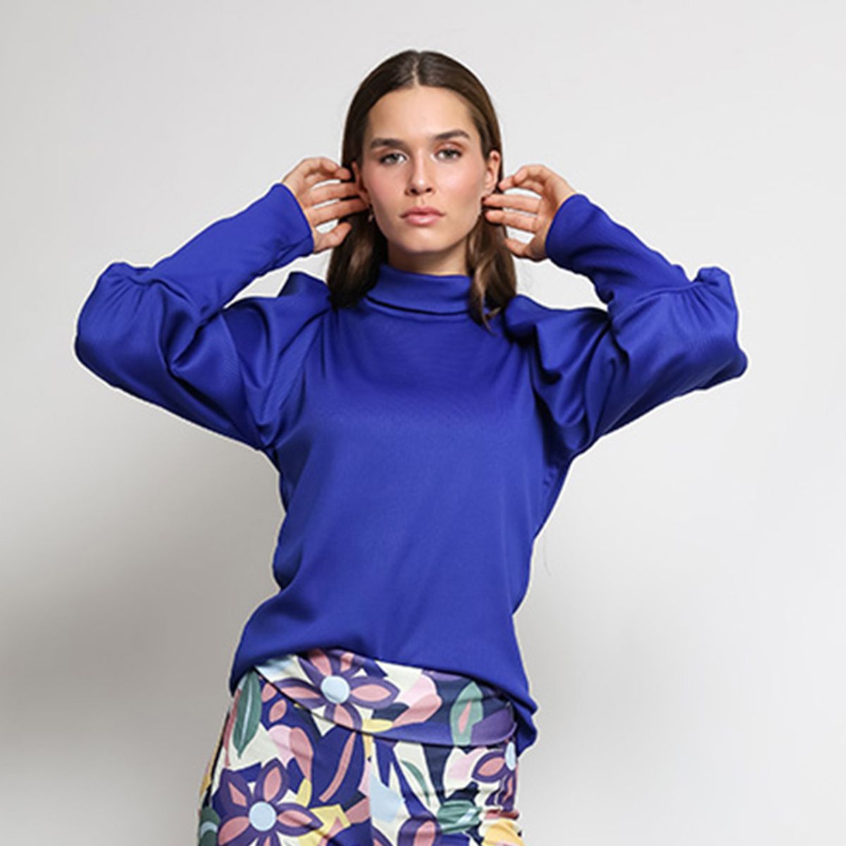 NATALIA SEGUEL - Polera Vane Azul Natalia Seguel