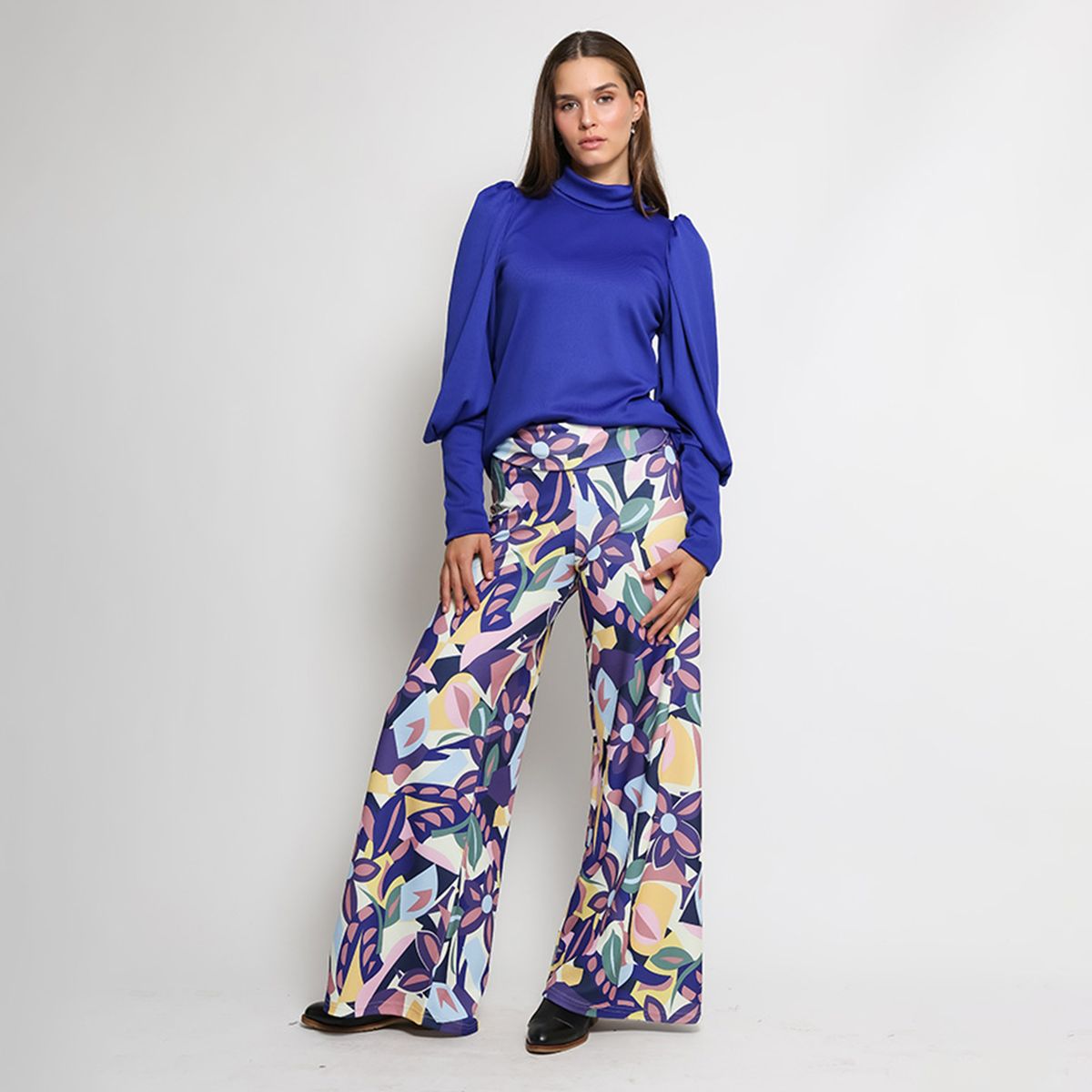 NATALIA SEGUEL - Polera Vane Azul Natalia Seguel