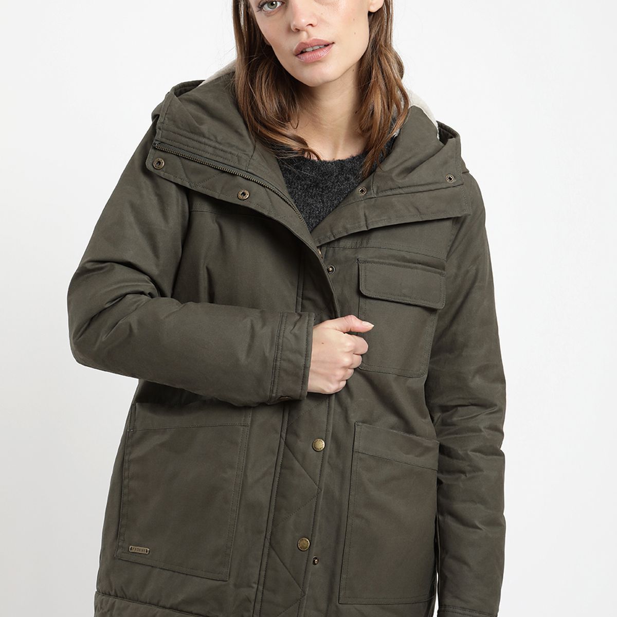 FROENS - Chaqueta Con Gorro Mujer Niebla Froens