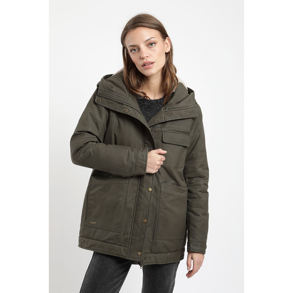 FROENS - Chaqueta Con Gorro Mujer Niebla Froens