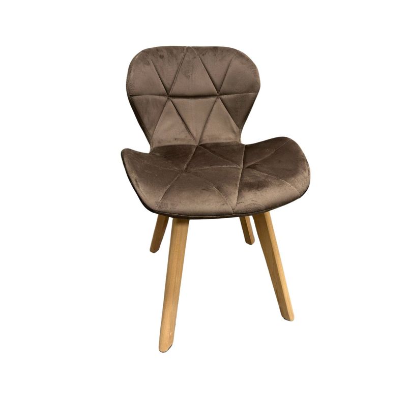 GENERICO - Silla Velvet  - Chocolate