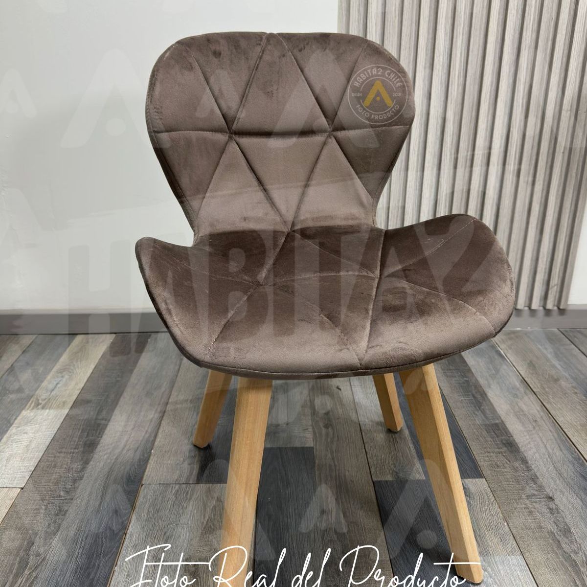 HABITA2 CHILE - Silla Velvet  - Chocolate