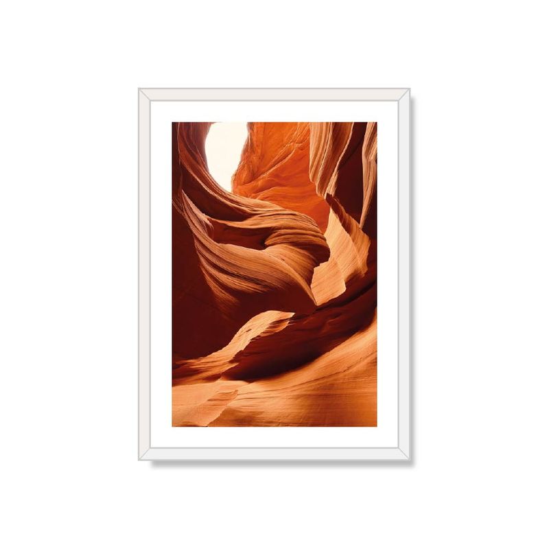 ALCUADRADO - Cuadro Individual CAÑON ESCULPIDO POR EL VIENTO Blanco 70x50cm