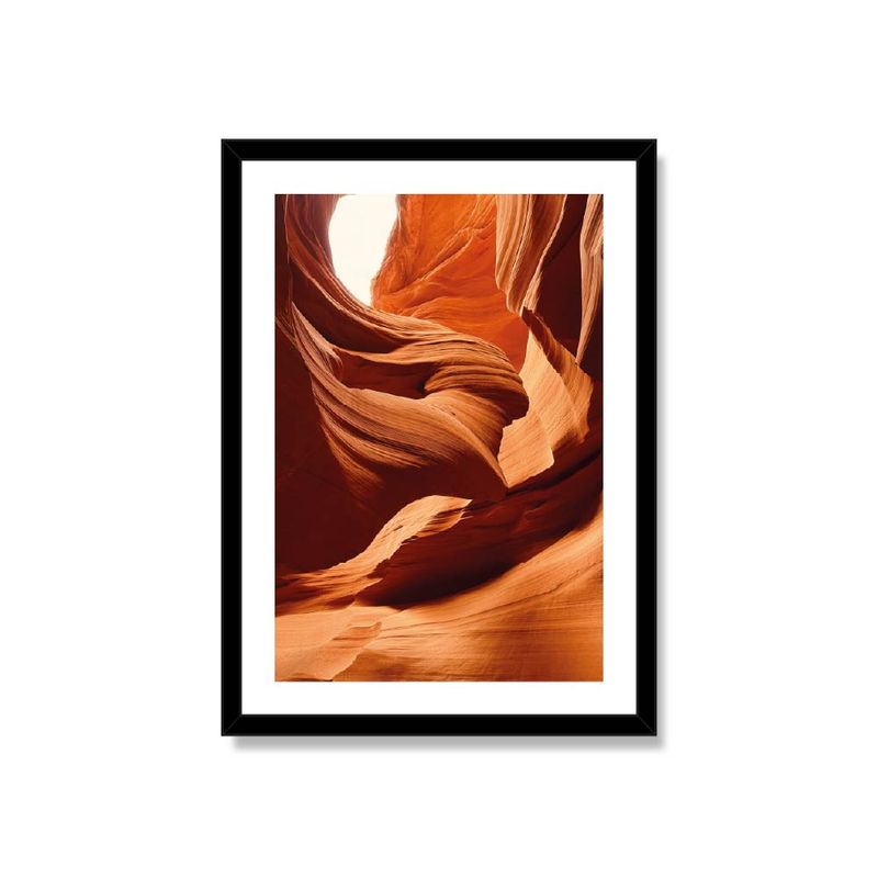 ALCUADRADO - Cuadro Individual CAÑON ESCULPIDO POR EL VIENTO Negro 70x50cm