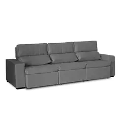 RE DECORA - Sofá 3 Cuerpos Toquio 284 cm Gris Oscuro