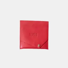 GENERICO - Tabaquera de Cuero Rojo - Elegante y Duradera