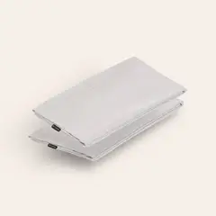 HYPNOS - Set 2 Fundas Almohada - 50x70 - 100% Bambú Orgánico - Gris -