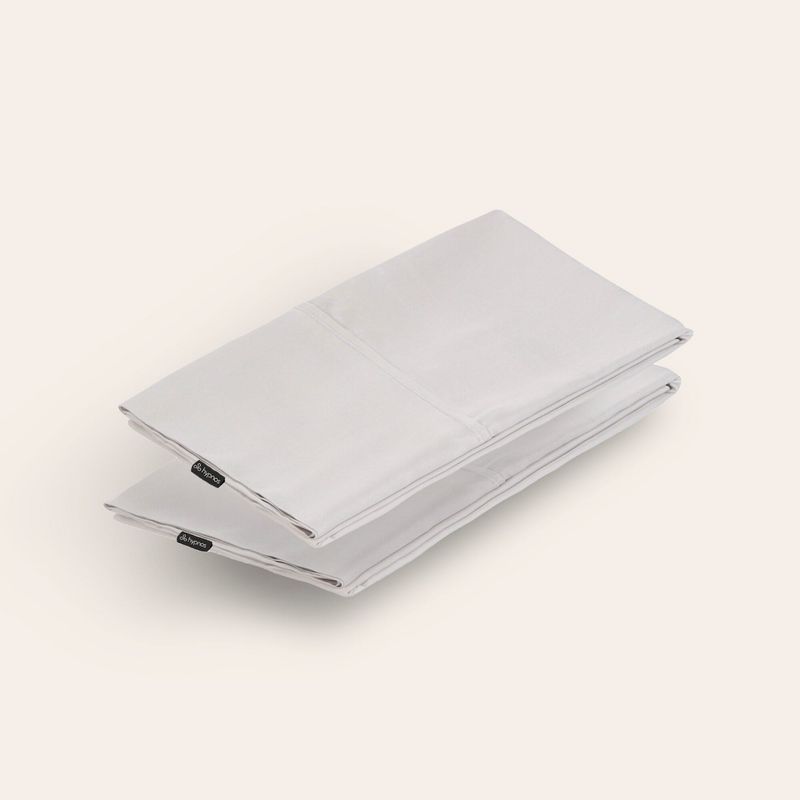 HYPNOS - Set 2 Fundas Almohada - 50x90 - 100% Bambú Orgánico - Gris - Hypnos
