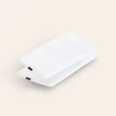HYPNOS - Set 2 Fundas Almohada - 50x90 - 100% Bambú Orgánico - Blanco -