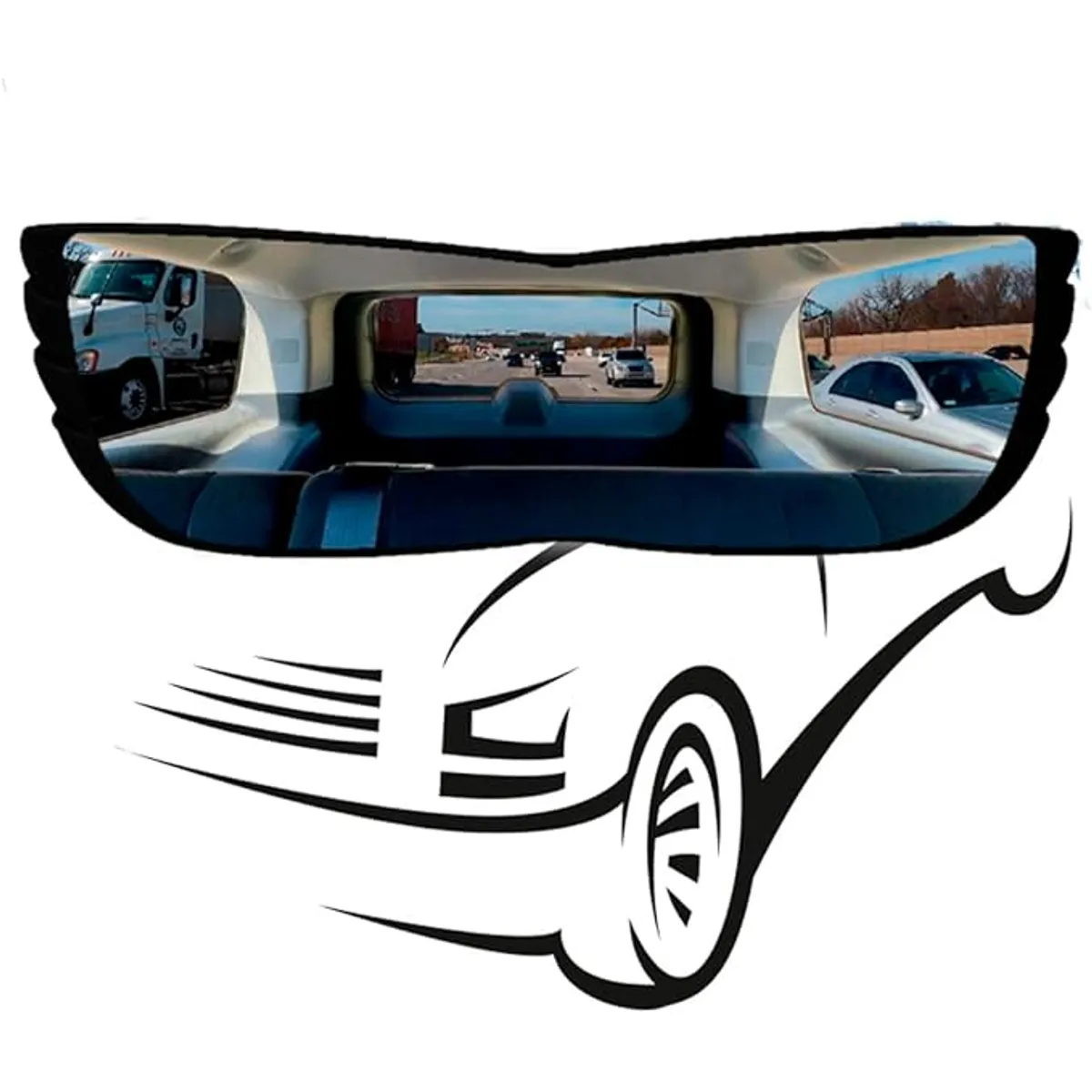 MOVI - Espejo Retrovisor Panorámico Gran Angular