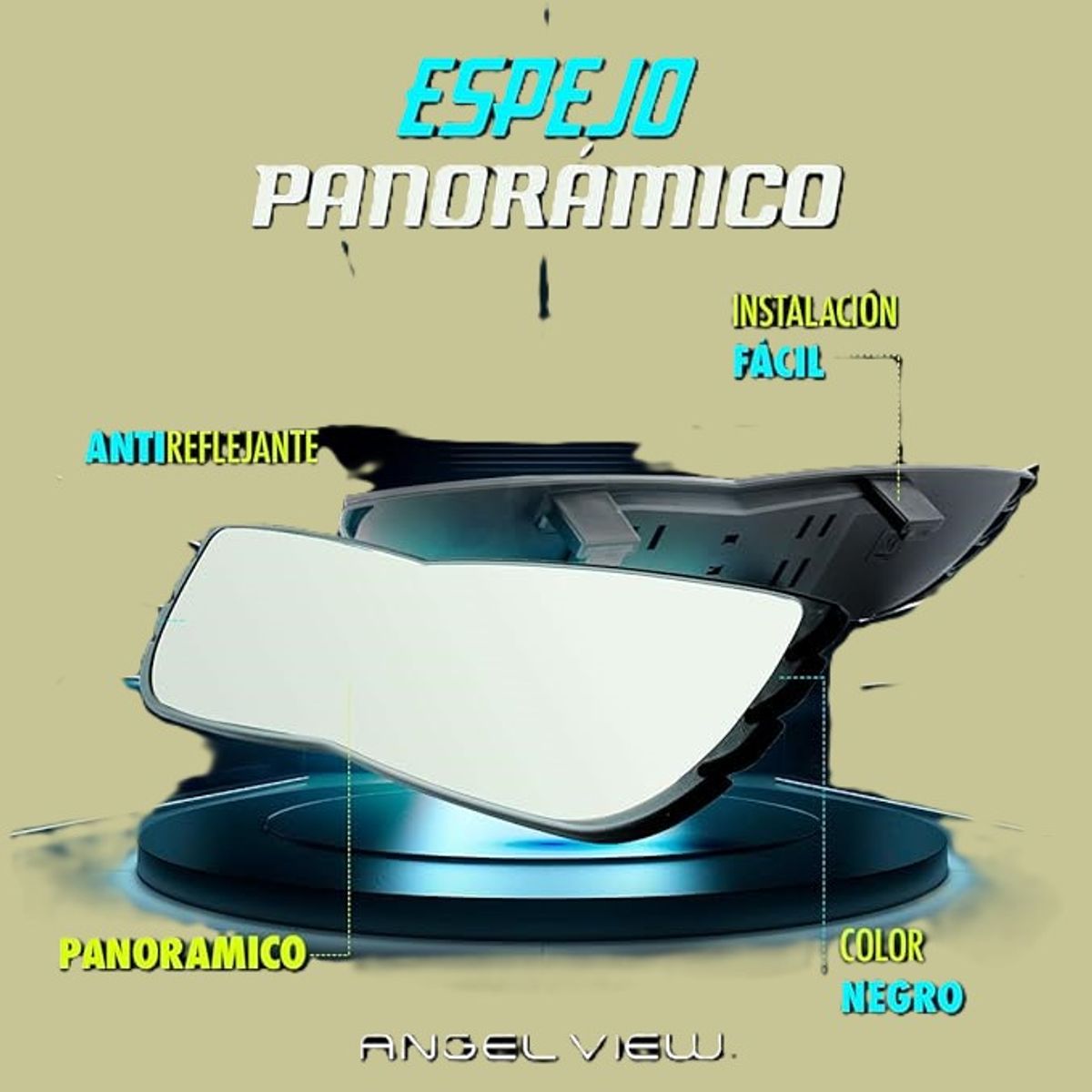 MOVI - Espejo Retrovisor Panorámico Gran Angular