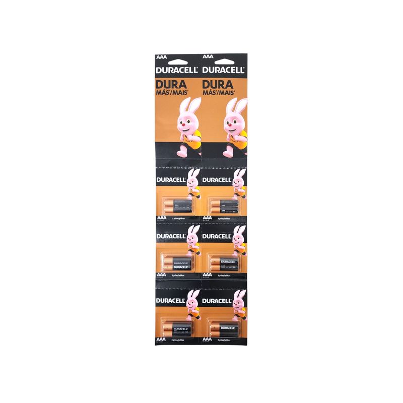 DURACELL - Pack 12 Pilas Duracell Aaa Triple A Alcalina Tira