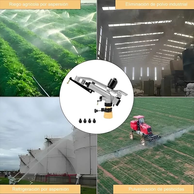GENERICO - Cañón Aspersor Pelícano De Riego Agrícola 1-12 R-18-36m