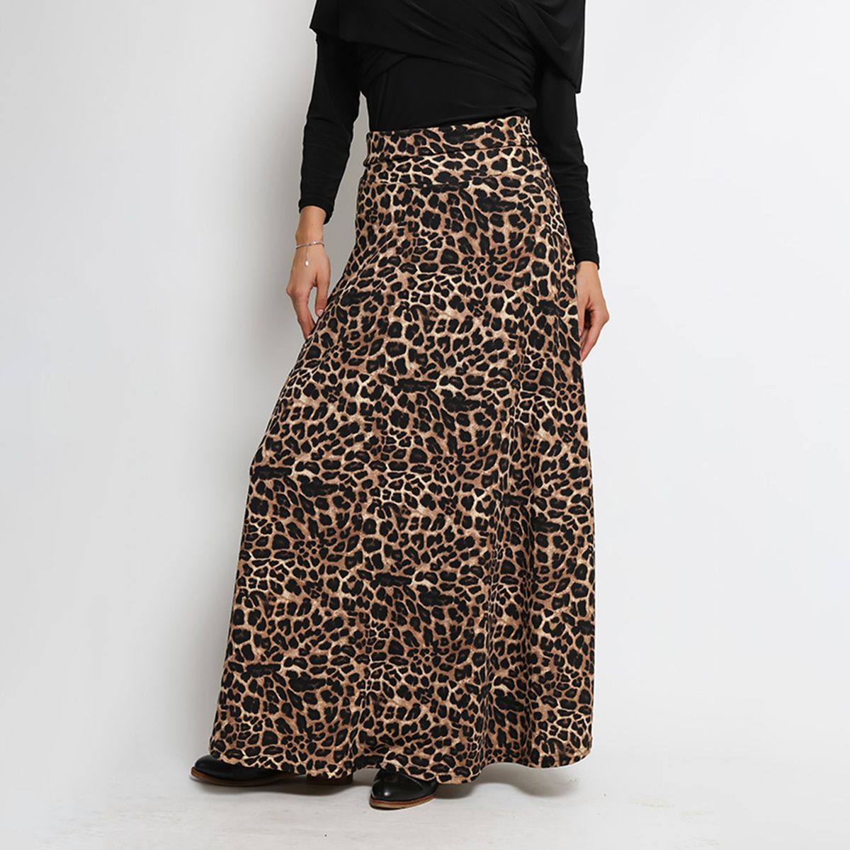 NATALIA SEGUEL - Falda Martina Animal Print Leopardo Natalia Seguel
