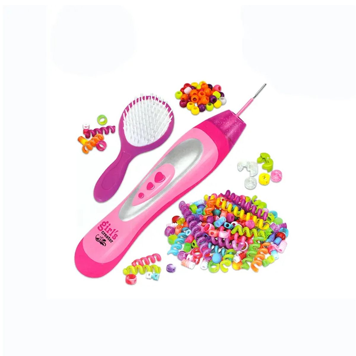 GENERICO - Set Juego Peinados Cabello Maquina Trenzas Juguete Niña