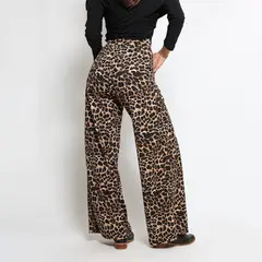 NATALIA SEGUEL - Palazzo Rebeca Leopardo Animal Print