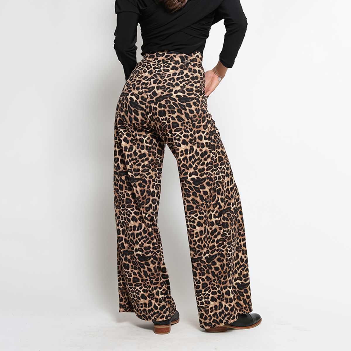 NATALIA SEGUEL - Palazzo Rebeca Leopardo Animal Print Natalia Seguel