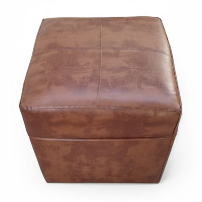 Imagen 2 del producto Pouf Murcia - Cuero Sintético Pu Café