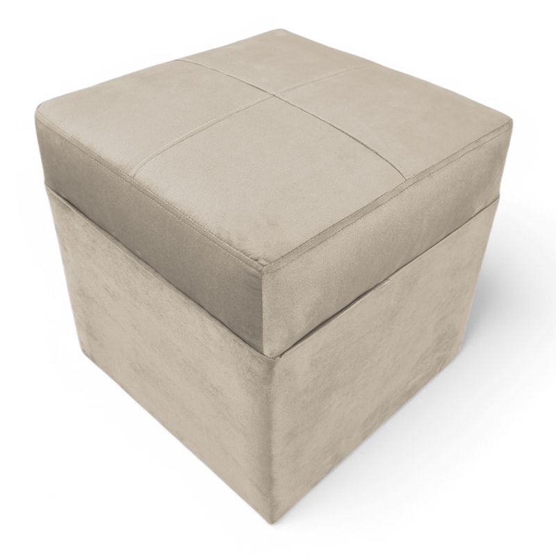 GENERICO - Pouf Murcia -  Felpa Beige