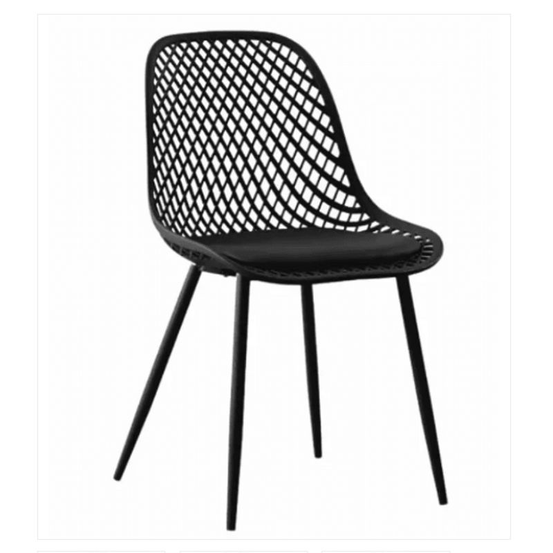 GENERICO - Silla de Comedor Inglesa con Cojin Ecocuero