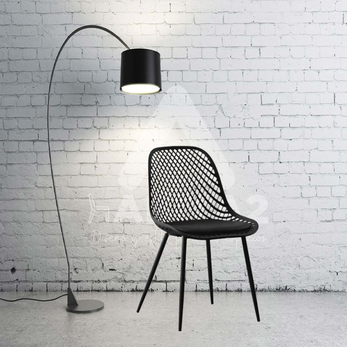 GENERICO - Pack 4 Silla de Comedor Inglesa con Cojin Ecocuero