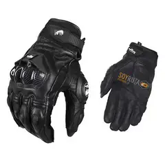 GENERICO - Guantes de moto cuero Furygan Negro XL