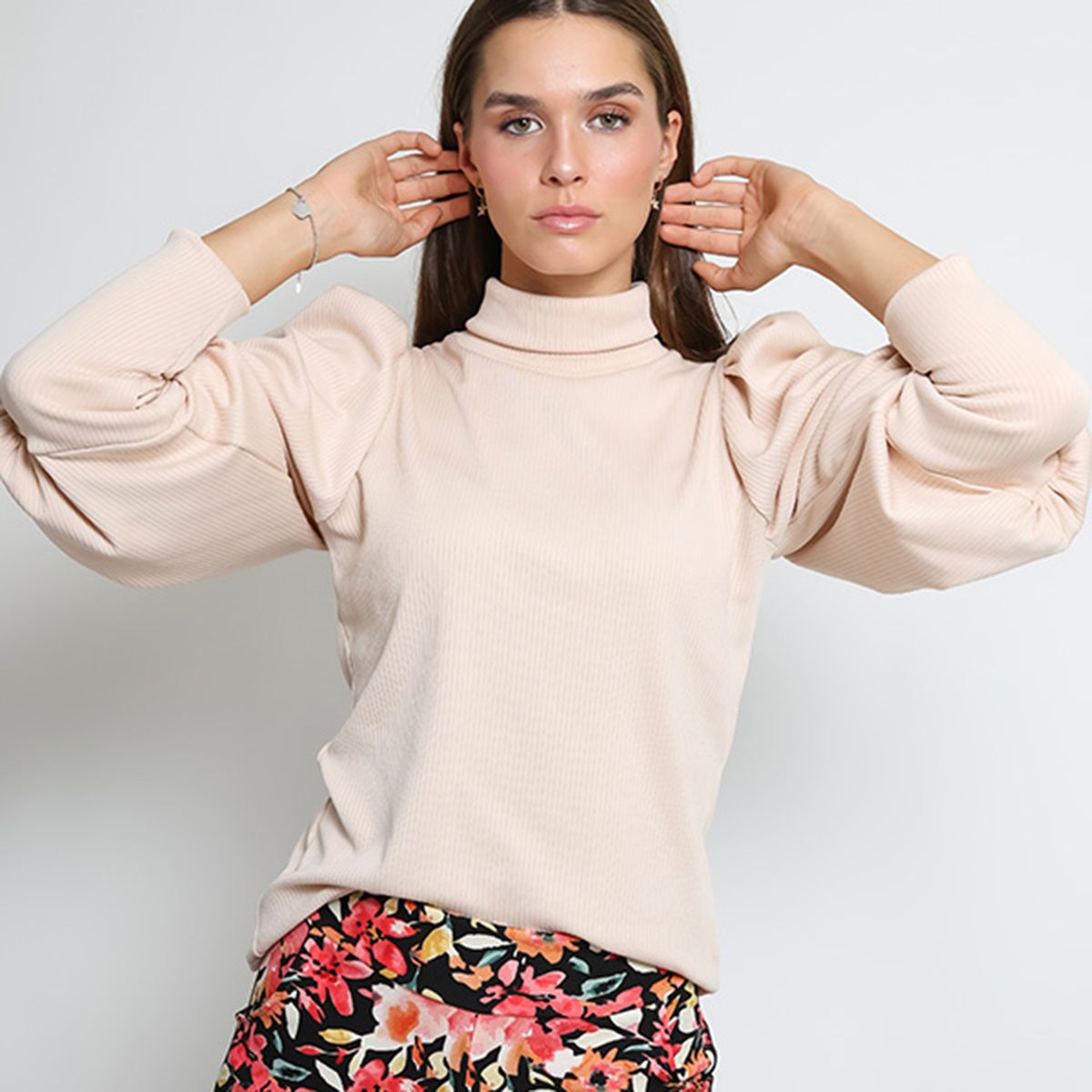 NATALIA SEGUEL - Polera Vane Beige Natalia Seguel