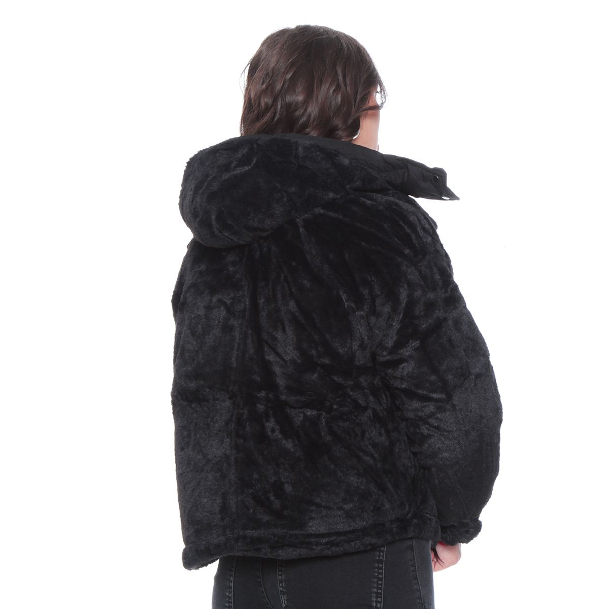 WADOS - PARKA MANGA LARGA REVERSIBLE CON CAPUCHA Y PIEL SINTETICA