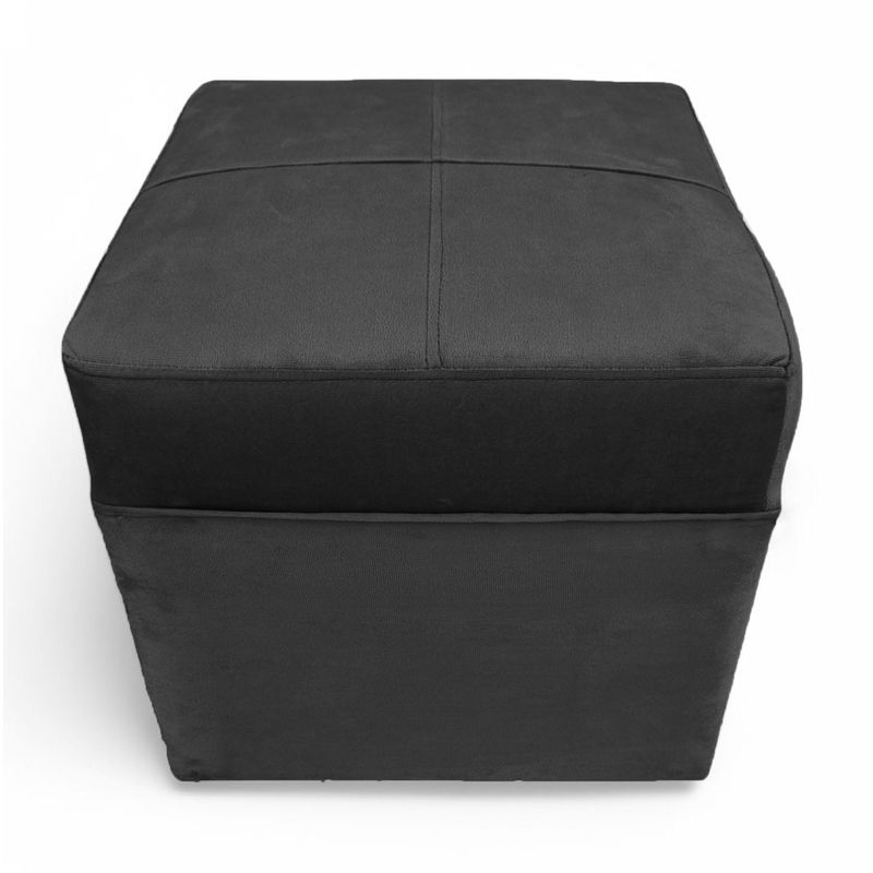 GENERICO - Pouf Murcia -  Felpa Negro
