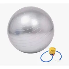 ATLAS - Pelota + Inflador Yoga Pilates Plateada